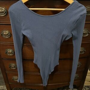 Aerie Ribbed Long Sleeve Bodysuit